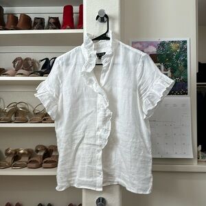 J. Crew linen top